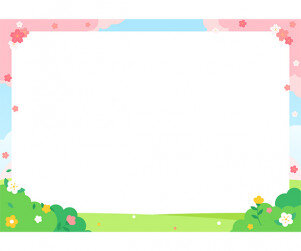 숲속 테두리(가로)