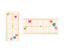 다양한 우리 감정, 표정 원고지 레터링(문구없음)