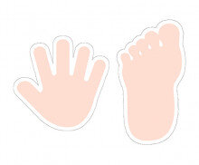 [개별도안] 손바닥 발바닥 놀이 가랜드