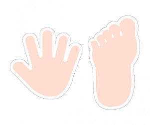 [개별도안] 손바닥 발바닥 놀이 가랜드