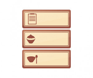 빙수 가게 안내판(문구없음)