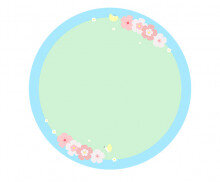 나비 벚꽃 라벨