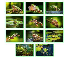 개구리 사진 액자