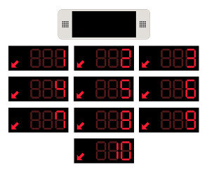 은행 번호 표시기