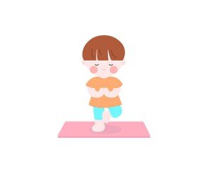 요가하는 아이