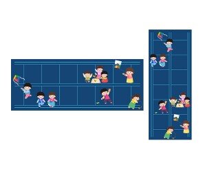 설날에 하는 것 원고지 레터링(문구없음)