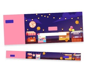 야시장 입장권 (티켓,팔찌)(문구없음)