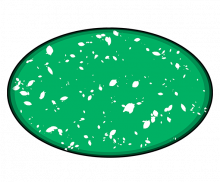 레트로 타원 접시