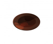 원형그릇 (갈색)