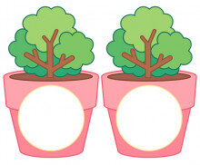 [개별도안] 4월 5일 식목일 화분 가랜드