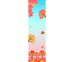 단풍 축제 세로 배너(문구없음)