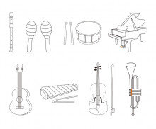 악기 색칠 모음