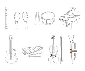악기 색칠 모음