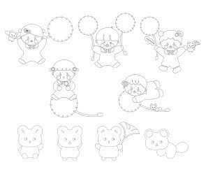 민들레 요정과 다람쥐 색칠 모음