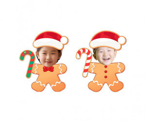 크리스마스 쿠키 합성이미지