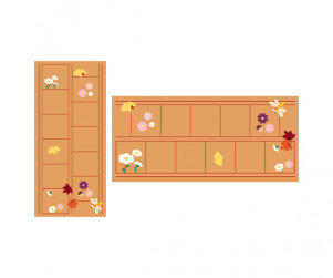 가을에 피는 꽃 원고지 레터링(문구없음)