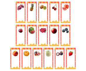 과일가게 개별 메뉴판(문구없음)