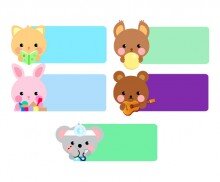 동물 영역판(사각)(문구없음)