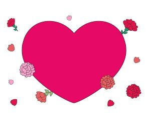 어버이날 하트 배경 (문구없음)