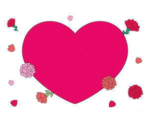 어버이날 하트 배경 (문구없음)