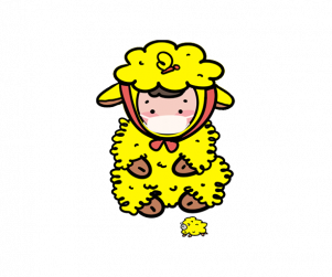 마스크 쓴 양 캐릭터