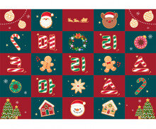 메리 크리스마스 쿠키 포토월