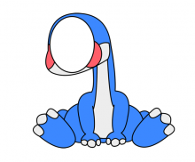 아기공룡 합성이미지