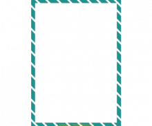 청록색 사선 테두리