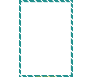 청록색 사선 테두리