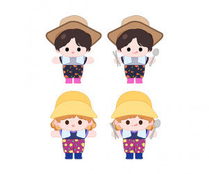 새참 먹는 농부