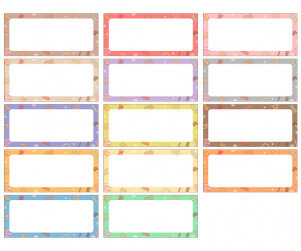 과자파티 이름표(기본)