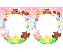 [개별도안] 환영합니다 동물 가랜드