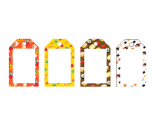 소풍 도시락 텍라벨 4종