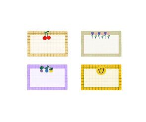 모눈종이 이름표