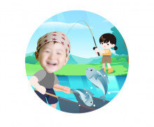 낚시 합성 라벨