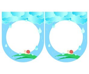 [개별도안] 여름 비 오는 날 가랜드