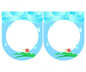 [개별도안] 여름 비 오는 날 가랜드