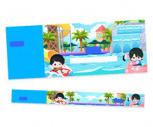 워터파크 입장권(티켓,팔찌)(문구없음)