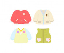 옷(가디건,잠바,조끼)