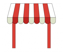 [분할도안] 가게놀이 지붕 만들기