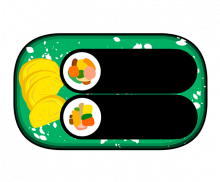 접시에 담긴 김밥