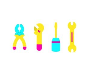 공구(몽키스패너,스패너,펜치,드라이버)