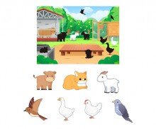 [개별도안] 동물농장 그림자 맞추기