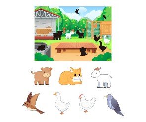 [개별도안] 동물농장 그림자 맞추기