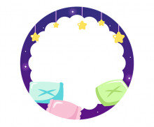 파자마 파티 라벨 (문구없음)