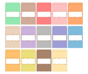 과자파티 삼각 이름표(기본)