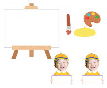 꼬마 선생님판 만들기(이젤)(문구없음)