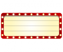 영화관 간판 (문구없음)