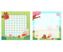 봄소풍 메모지 2종